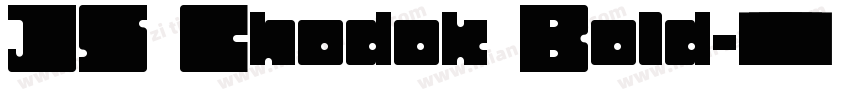 JS Chodok Bold字体转换